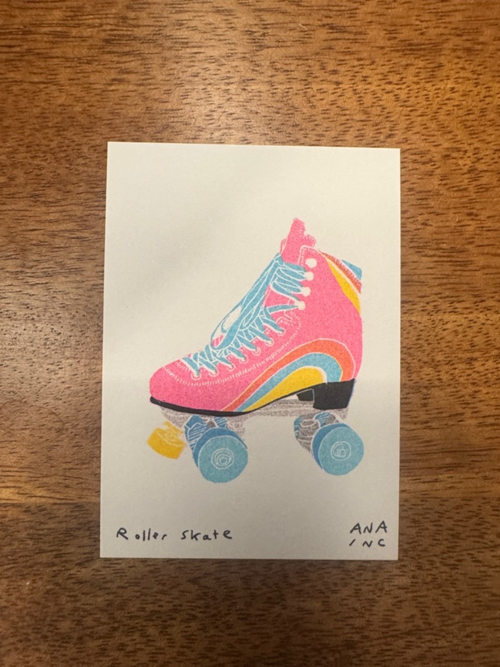 Inciardi Roller Skate Mini Print